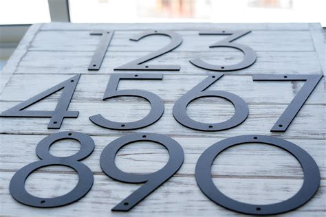 antique metal house numbers|10 inch metal house numbers.